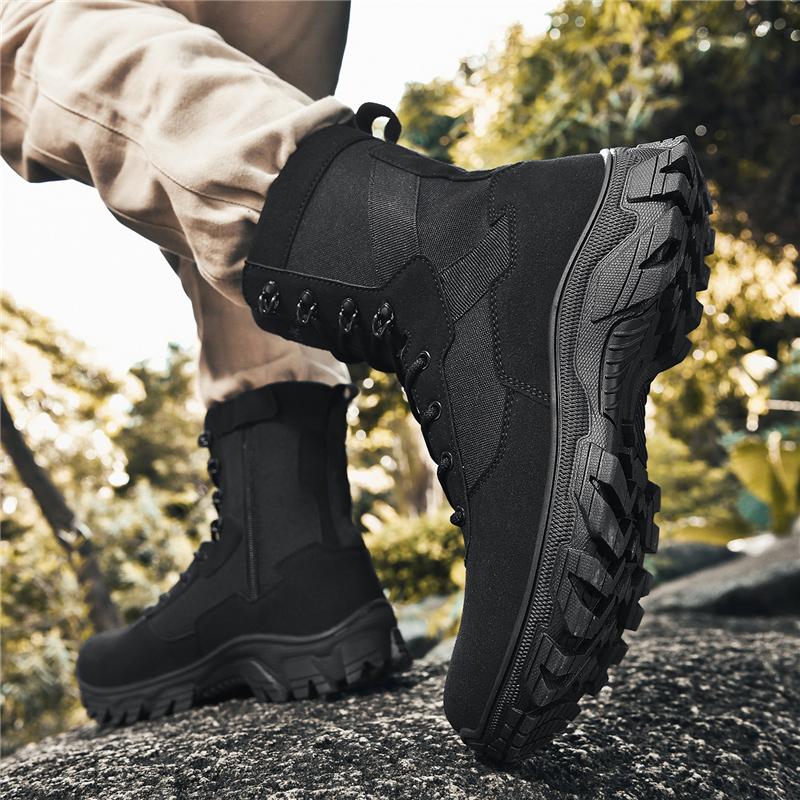 Herren Taktischer Stiefel Knöchel Wüste Militär Jagd Wanderschuhe Hohe Qualität Unisex Armee Wasserdicht Marke Motorrad Kletterschuhe