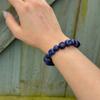 Glossy Beads Fruit Beaded Bracelet Gold Tone Clasp Beaded Wrist Jewelry  Gift for Girls
