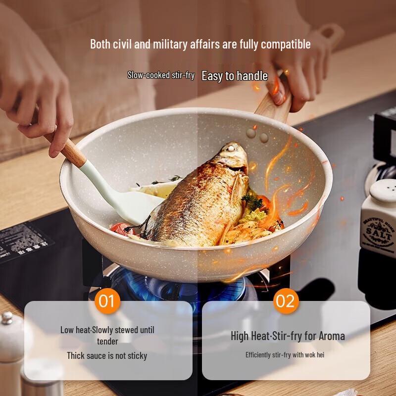 Bear 28cm Non-stick Wok