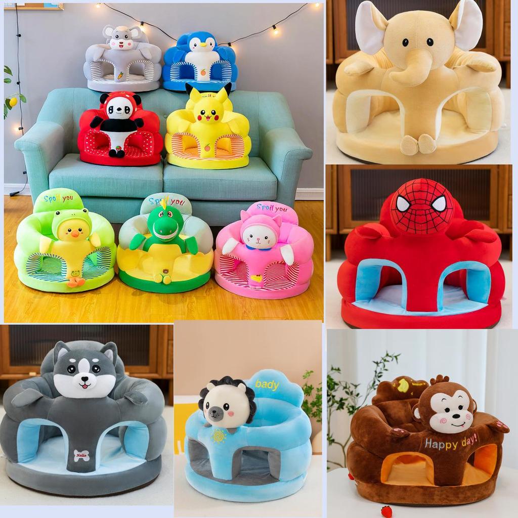 Sofá Bebê Anti-Queda: Assento de Treino Macio para 4-12 Meses