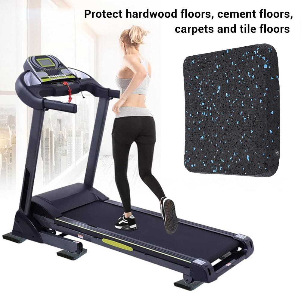 8pcs High Density Treadmill Mats Anti-Slip Floor Protection Mats  Under Machine Feet