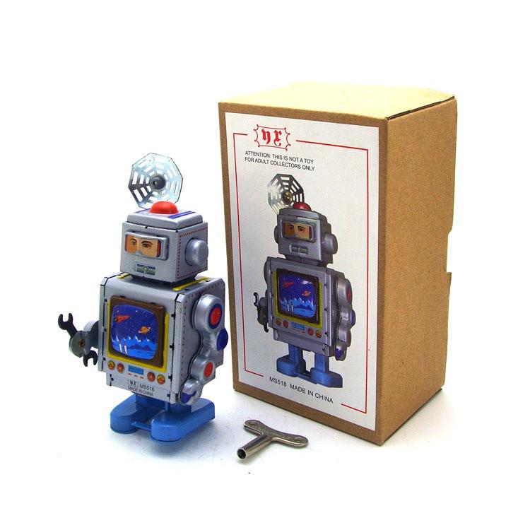 MS518 Creative Space Repair Robot Tin Toy Ornament MS518