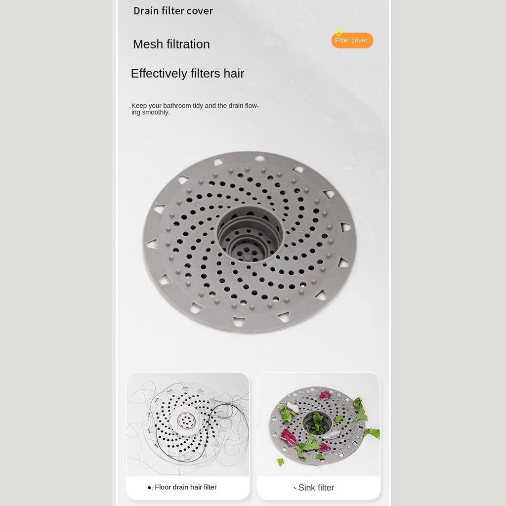 1PC Bathroom Hair Catcher Stopper Shower Floor Drain Cover Filter Deodorant Anti-clogging Kitchen Sink Plug Drain Strainer