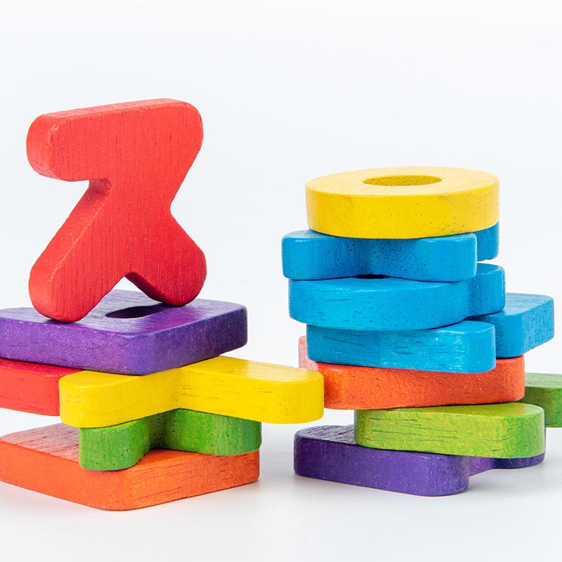 Non-Toxic Wooden Korean Alphabet Puzzle Baby Montessori Toy Jigsaw Games 3D Puzzles Preschool Early Learning Educational Toys For Children