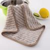 1Pcs Kitchen Dishwashing Towels Non Shedding Absorbent Cleaning Cloths Multifunctional Household Cloth with Hanging Loop