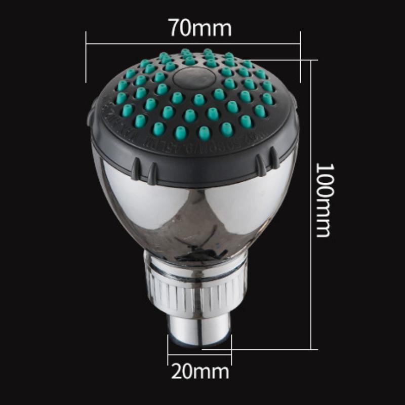 

1 шт. Душевая головка высокого давления с поворотным механизмом, препятствующим засорению - настенное крепление, круглый пластиковый аксессуар для ванной комнаты