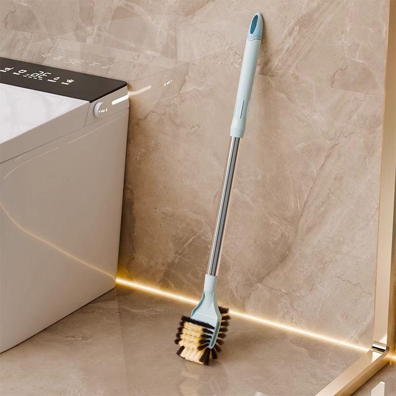 Toalettborste Långt Handtag Dubbelsidig Rengöring Toalettborste Väggmonterad Toalettrengöringsborste Toalettartefakt