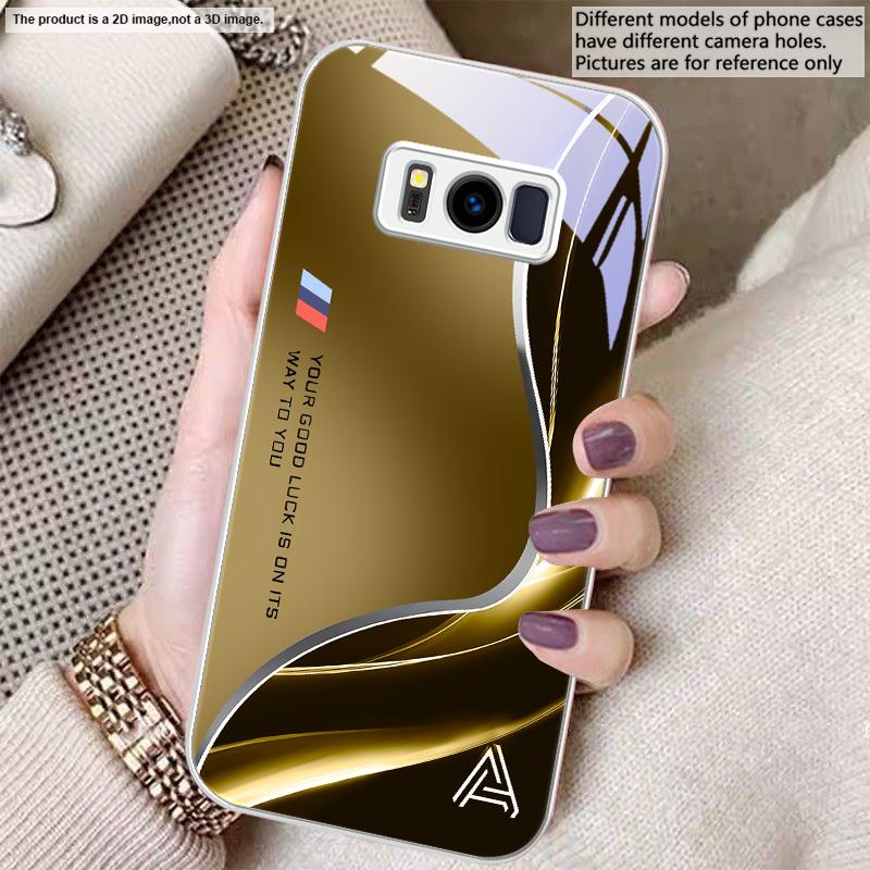 

Зеленая удача идет Для Samsung S22 S8 S9 10 20 Ultra S21 Pro S22 Plus S23 FE S24 Ultra S25 Edge S25Ultra Стеклянный чехол для телефона Galaxy S8
