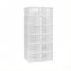 Chic Bookshelf,Stackable Shoe Storage Box,Storage Box,Modular Shoe Rack,Toy Organizer,Wardrobe,Bathroom Cabinet(only with 12Pcs storage box)