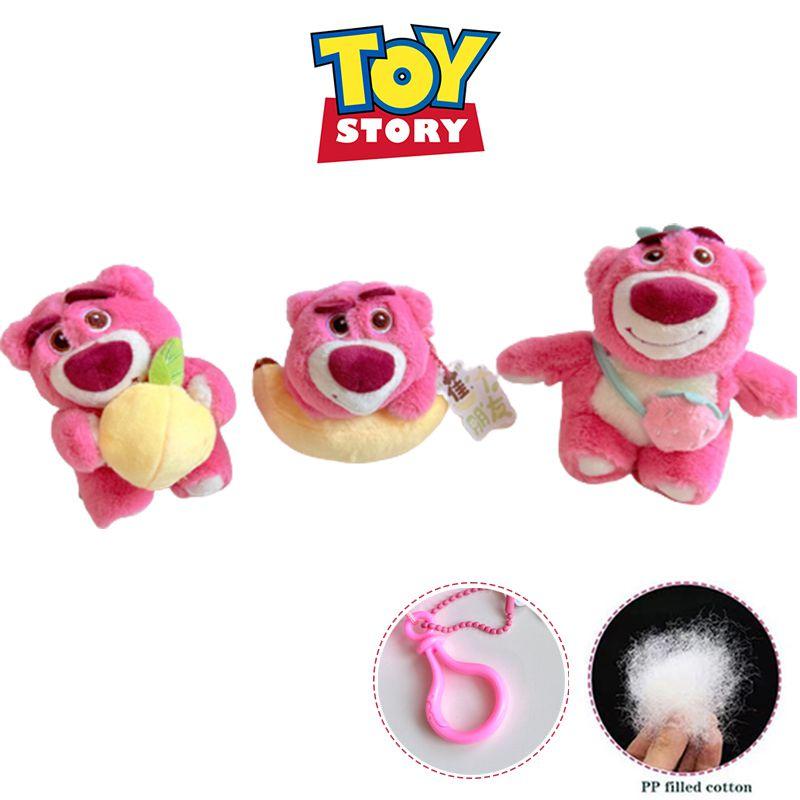 Cuddly 10cm Disney Toy Story Lotso Plush Doll Pendant Bear Keychain Kid Gift
