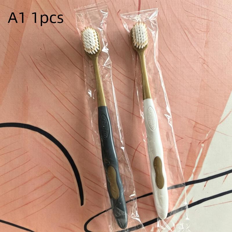1/6Pcs Caring For Gums Adult Soft Bristled Toothbrush With Excellent Cleaning Effect Whitening Teeth Portable Box Packaging