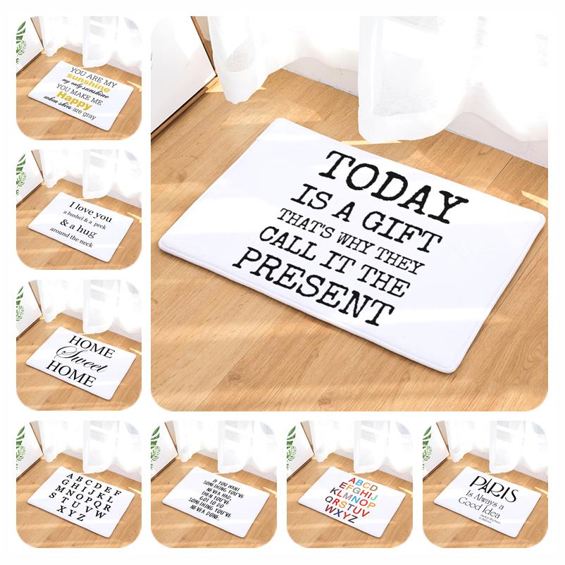 Buy English characters Letter Doormat Maxim Proverbs Cheer Word