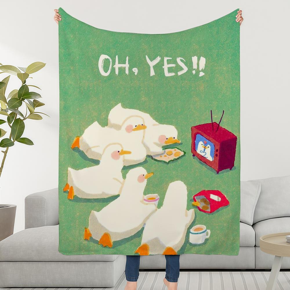Blanket SSEBONG Throw Super Cosy ART Plush Living Room Sofa Couch Childish Birthday Gifts 30x40in