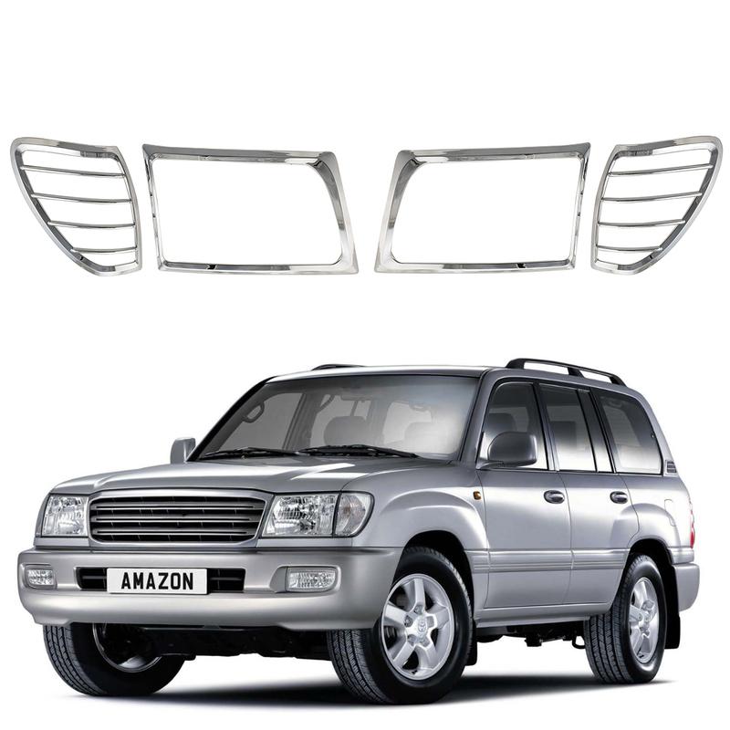 

Хромовані Накладки на Фари Автомобільні Аксесуари Для Toyota Land Cruiser LC100 FJ100 100 4700 1998 1999 2000 2001 2002 2003 2004 05