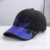 Spring and summer new personalized design fashionable flame hot diamond versatile baseball cap women's outdoor leisure sunshade cap
