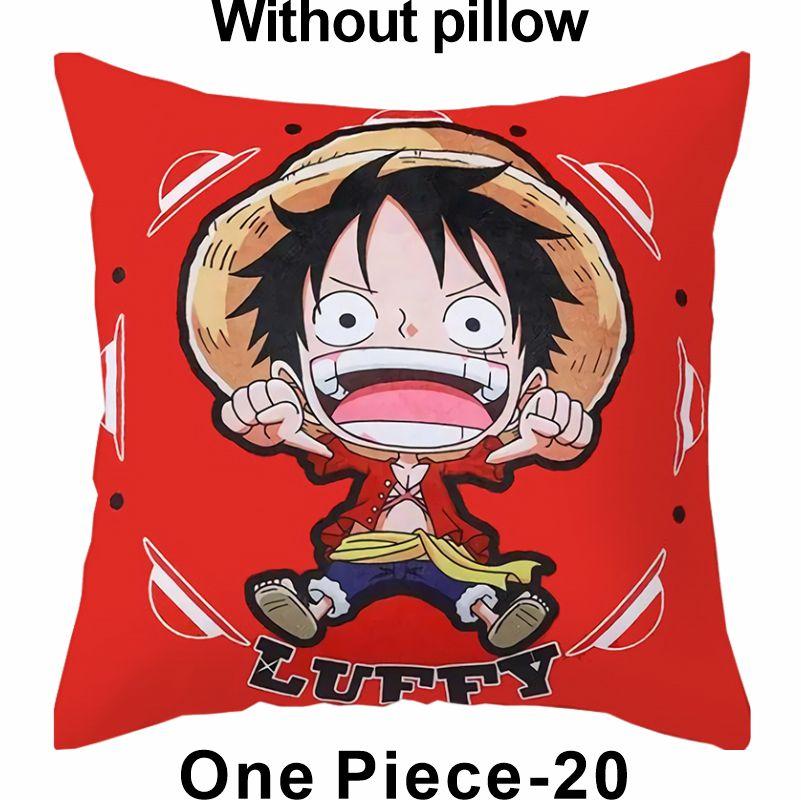

Наволочка с изображением Манки Д. Луффи из One Piece Эксклюзивная лимитированная серия для фанатов аниме Декор в тематике сокровищ для спальни студенческого общежития 45x45cm