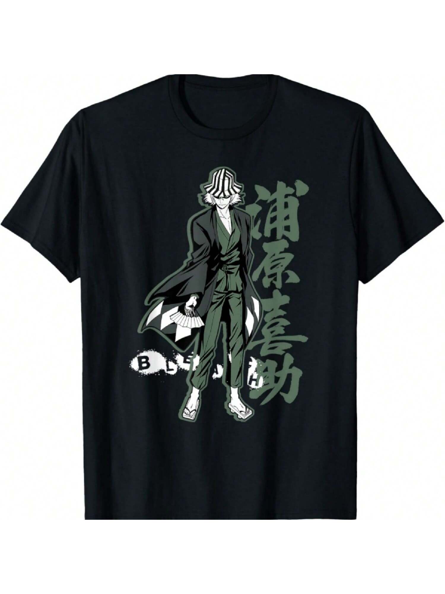 Bleach Kisuke With Vertical Kanji Anime T-Shirt S разноцветный