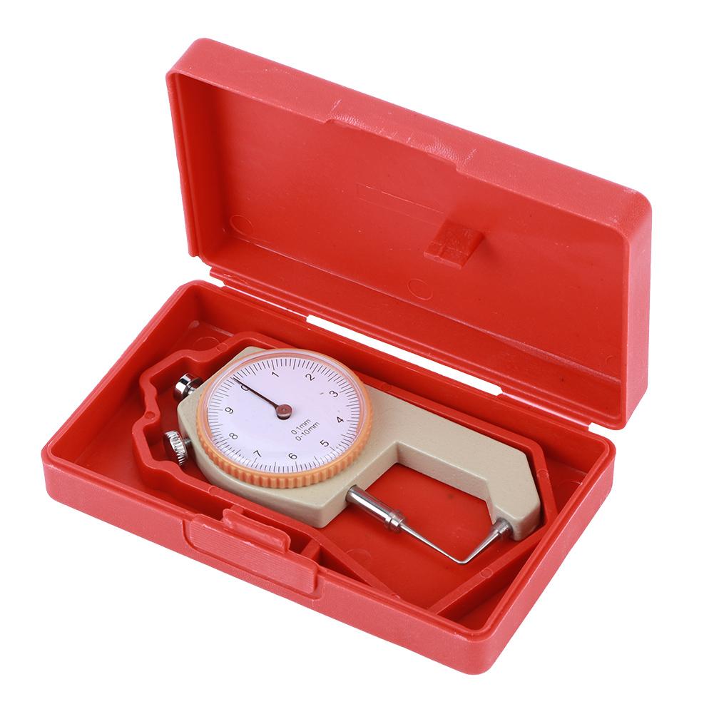 Thickness Gauge Silver Portable Accurate Measuring Jewelry Leather Board Equipment 0?10mmCurved