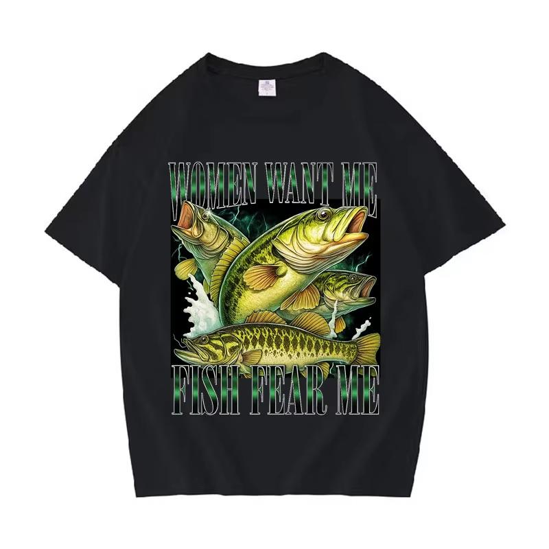 

Teach Fish Man To A Lifetime Funny Graphics Meme T Shirt Streetwear Casual Crewneck T-shirt Mens Women Fashion Short Sleeve T... 5XL різнокольоровий