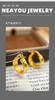 Xiaohongshu's same style crushed ice 9999 24K real gold earrings, earrings for women, fashionable versatile ear jewelry gift