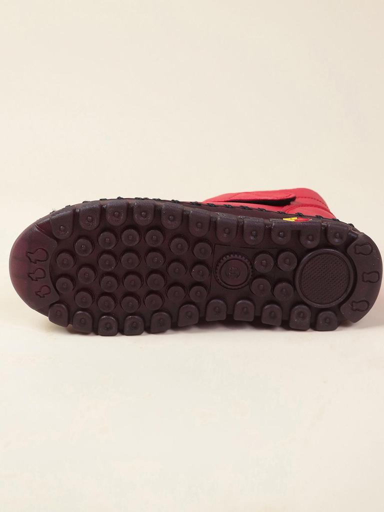 Botines de Invierno Forrados de Felpa para Mujer - Con Cordones, Punta Redonda, Cierre de Velcro, Tallas Grandes