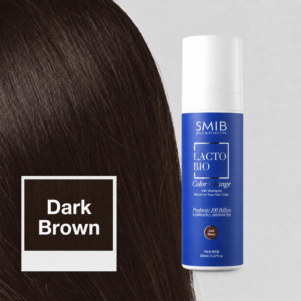 SMIB Lacto Bio Color Shampoo 01 Dark Brown