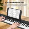 88-Key Electronic Piano Electric Keyboard MIDI USB BT Connectivity Rechargeable with Music Stand/Piano Bag/Sustain Pedal