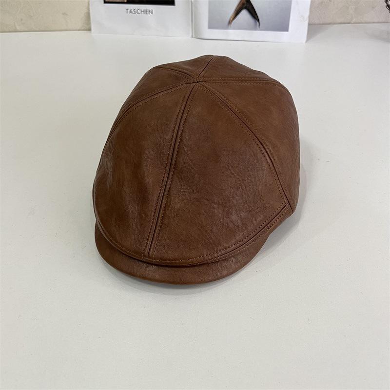 Retro old forward hat autumn and winter art college style boys and girls cap detective hat
