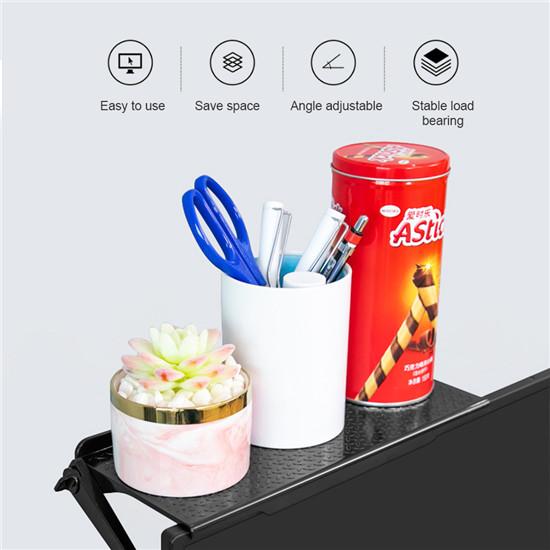 Multi-Functional Storage Rack TV Computer LCD Display Rack Adjustable Screen Storage Bracket Top Shelf Holder