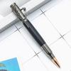 Brass Sandalwood Gun Handle Ballpoint Pen, Engravable Submachine Gun Design