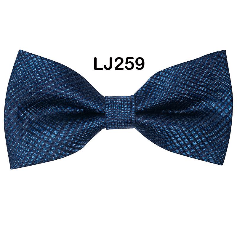 New Men'S Bow Business Wedding Party Bow Tie Solid Color Stripe Men'S Wedding