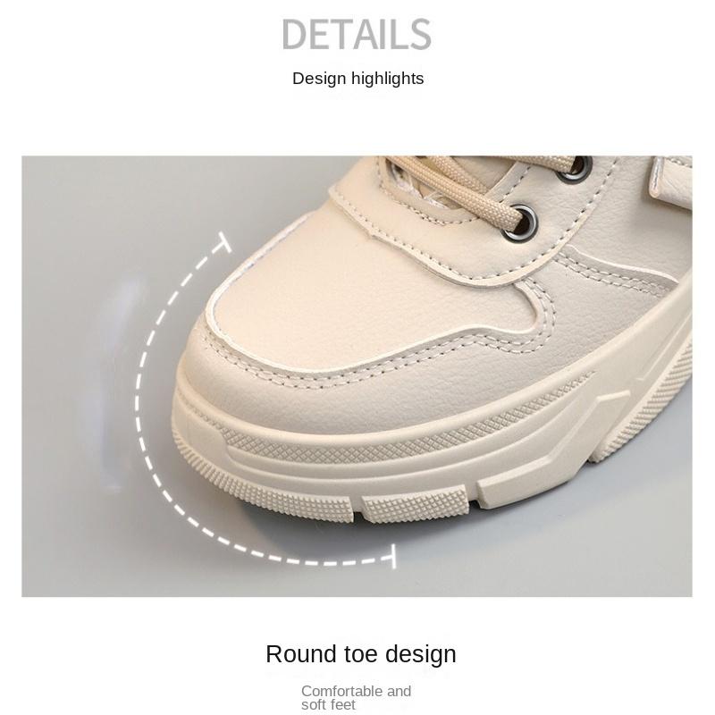 Dames trendy winter nieuwe stijl Britse dikke zolen plus fluwelen katoenen schoenen voor damesschoenen die in hoogte toenemen