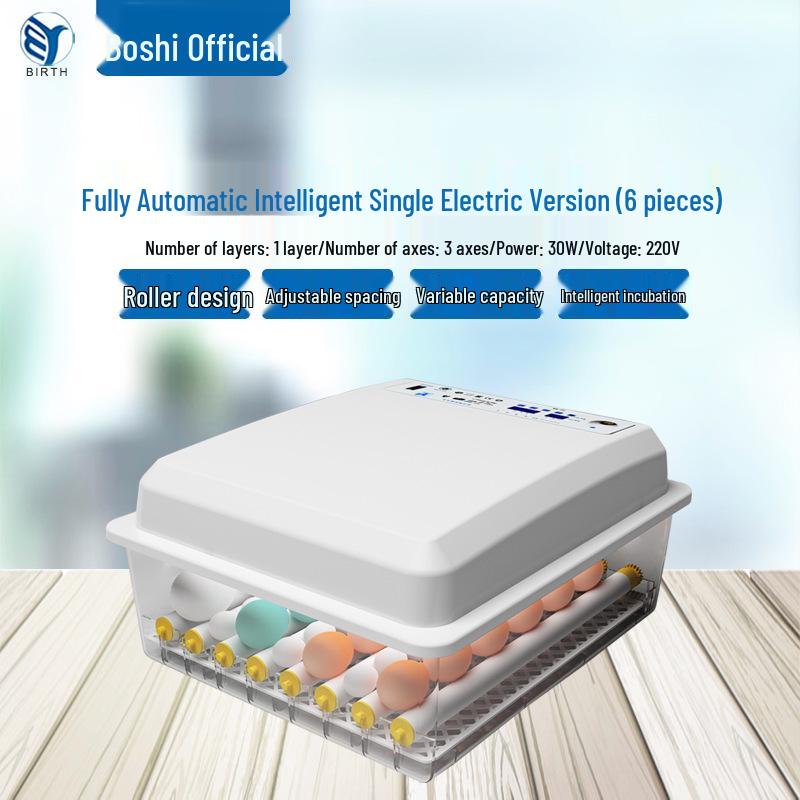 Automatic Mini Egg Incubator: Intelligent Temperature Control for 6-176 Eggs