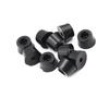 Lot de 10 pieds ronds en caoutchouc noir pour boîtier d'instrument, 17 x 10 mm