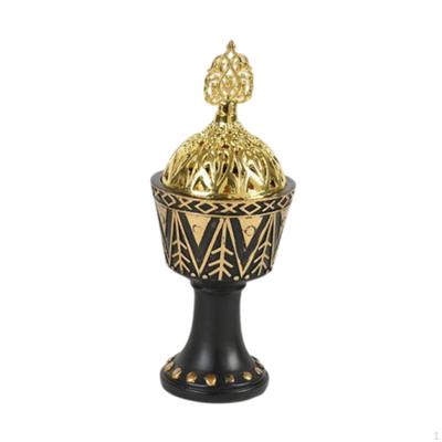 Incense Burner Holder Desktop Mediation Gift Resin Sculpture Ornament for Living Room Office