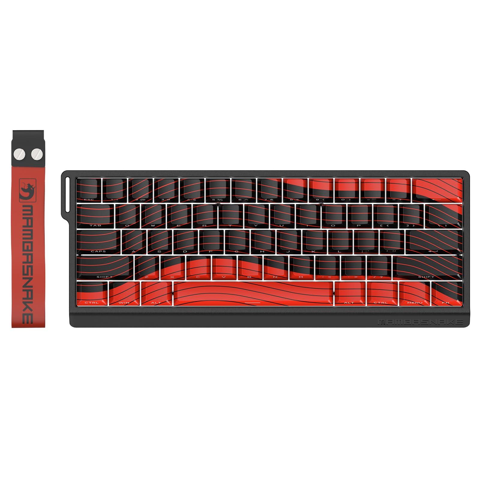 

MAMBASNAKE X60HE Rapid Trigger Gaming Keyboard with Magnetic 8K Polling 128K Scan Porcelain RGB Side 4000mAh Cloud Driver Compact Japan Technical