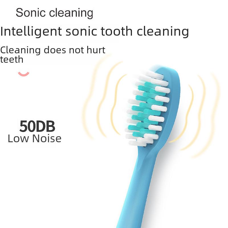 Waterproof Ultrasonic Kids' Electric Toothbrush - Cute Cartoon Design, Soft Bristles, IP7 Rated, Perfect Gift