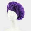 Bonnet de Nuit en Satin pour Femmes avec Nœud Papillon Lien Réglable Soin des Cheveux Bonnet de Nuit Doux en Soie