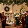 Mini Interior Scene Snow Scene Clear Xmas Ball Light-Up Tree Hanging Bauble  Christmas Tree Decor