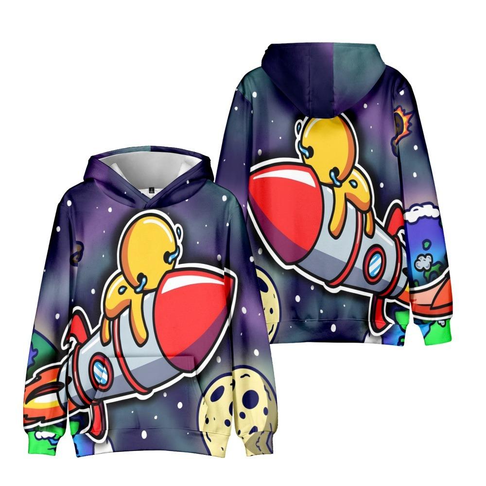 21 Kolorów Jesienna Moda Wobbly Life Kreskówkowy Nadruk Bluzy Casual Długi Rękaw Unisex Pulowery Streetwear Śmieszne Ubrania