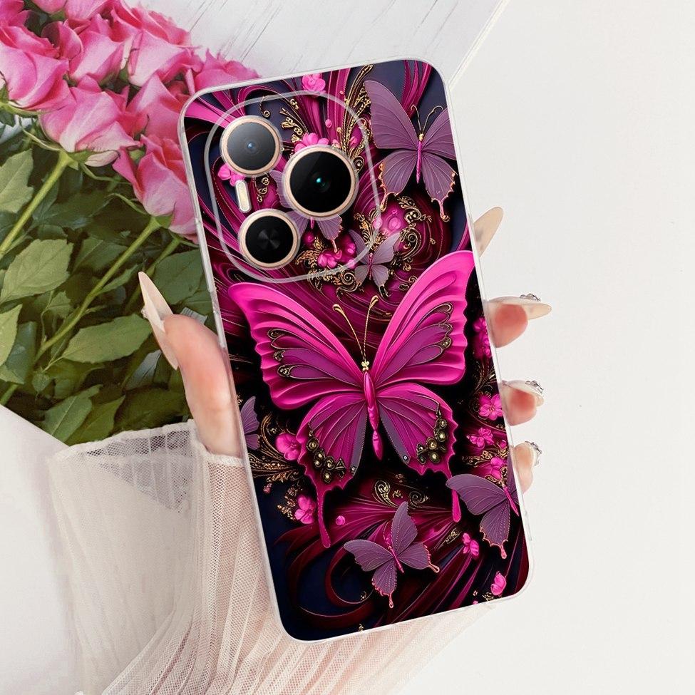 Case For Honor Power 5G Cover DVD-AN00 Transparent Fashion Butterfly Cute Cat Cool Painted Soft Phone Casing For Honor Power 5G