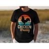 Funny Chicken Daddy T Shirt Retro Lover Rooster Farmer For Dad Animal Print