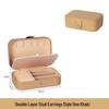 Portable PU Jewelry Box for Earrings, Necklaces, and Rings