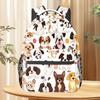 Tier Kätzchen Welpe Vollprint Schultasche Rucksack Große Kapazität Schultasche Rucksack Tasche