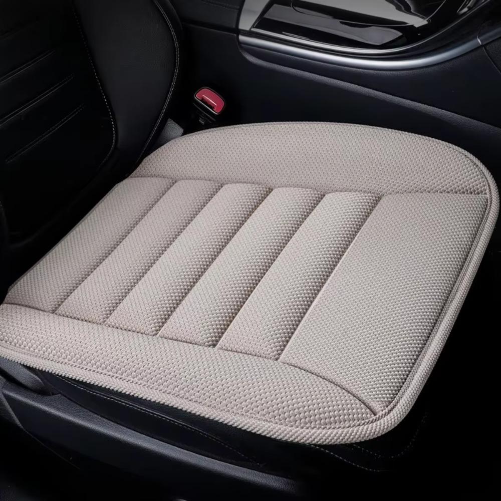 New Linen Car Seat Cover Breathable Durable Car Seat Cushion Comfortable Soft Non-Slip Car Cushion Pad Summer All Season