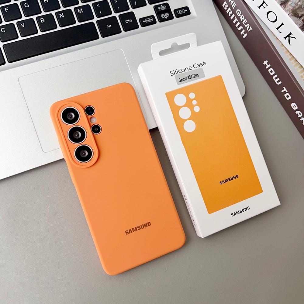 Original For Samsung S26 S25 Ultra S26 Case High Quality Liquid Silicone Cover Samsung S26 S25 Plus S24 Protector Shell & Box