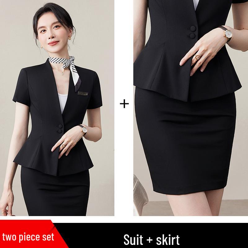 High-End Women's Suit Set for Hotel Lobby Manager or Jewelry Store Sales