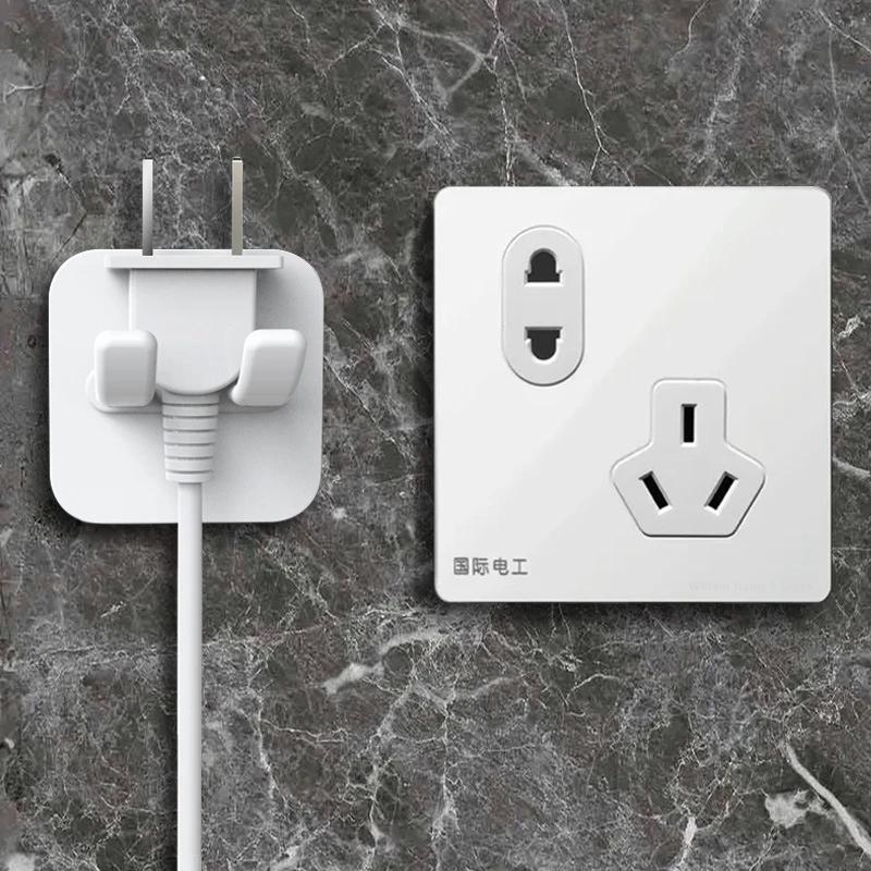 Organizer Pencil Cases 1/5PCS Hook Organizers Flush-free Hooks Plug Socket Storage Home and Power Rack Bathroom Decoration Items