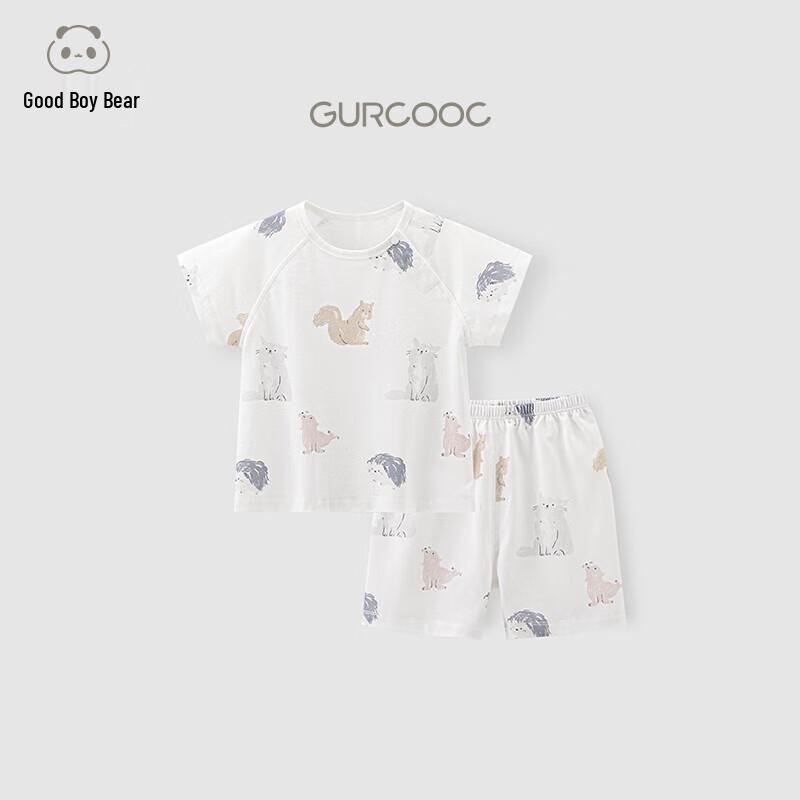 Guaiqi Bear Infant & Toddler Pure Cotton Short Sleeve Shorts Set 110