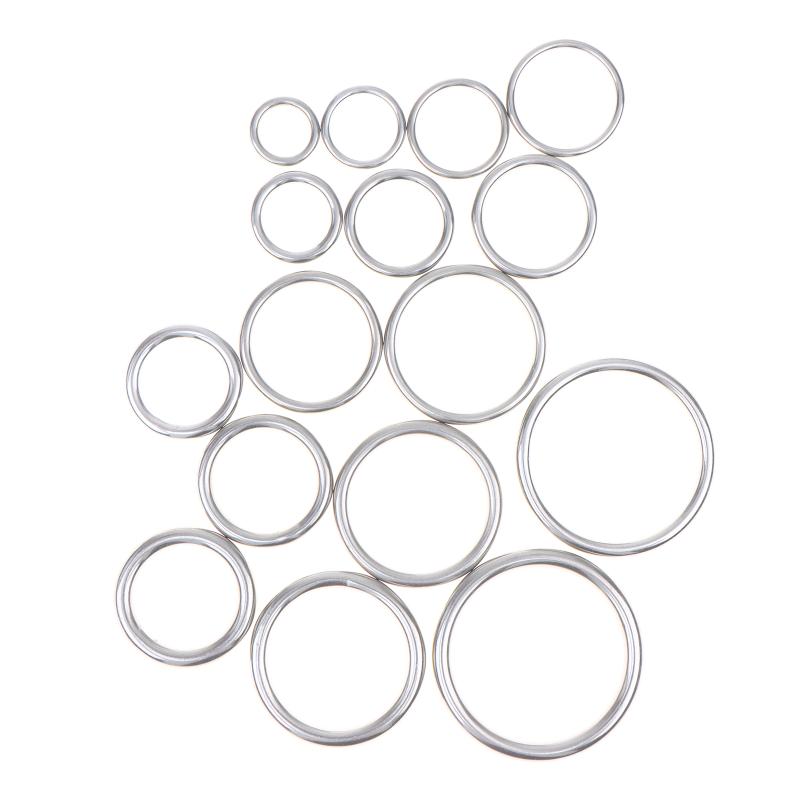 2Pcs 304 Stainless Steel Round O Ring M3 M4 M5 M6 Rust Smooth Solid Strong O Ring Fishing Yoga Hanging Welded Rings